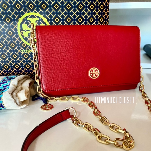 🏅SOLD🌈NEW🌈Tory Burch crossbody bag/shoulder bag/wallet-clutch/wallet on chain - Picture 2 of 12